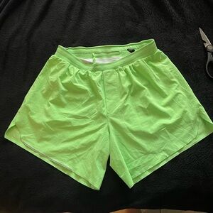 Neon Green Athletic Shorts